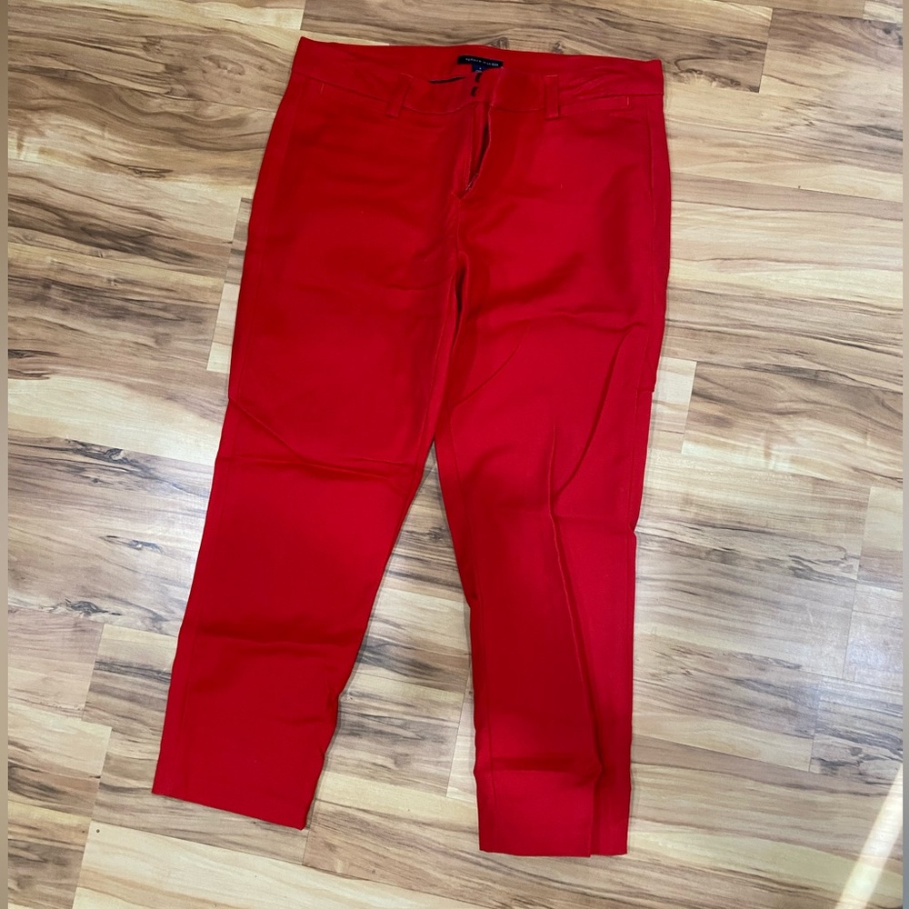 Red Tommy Hilfiger dress capris, barely ever worn